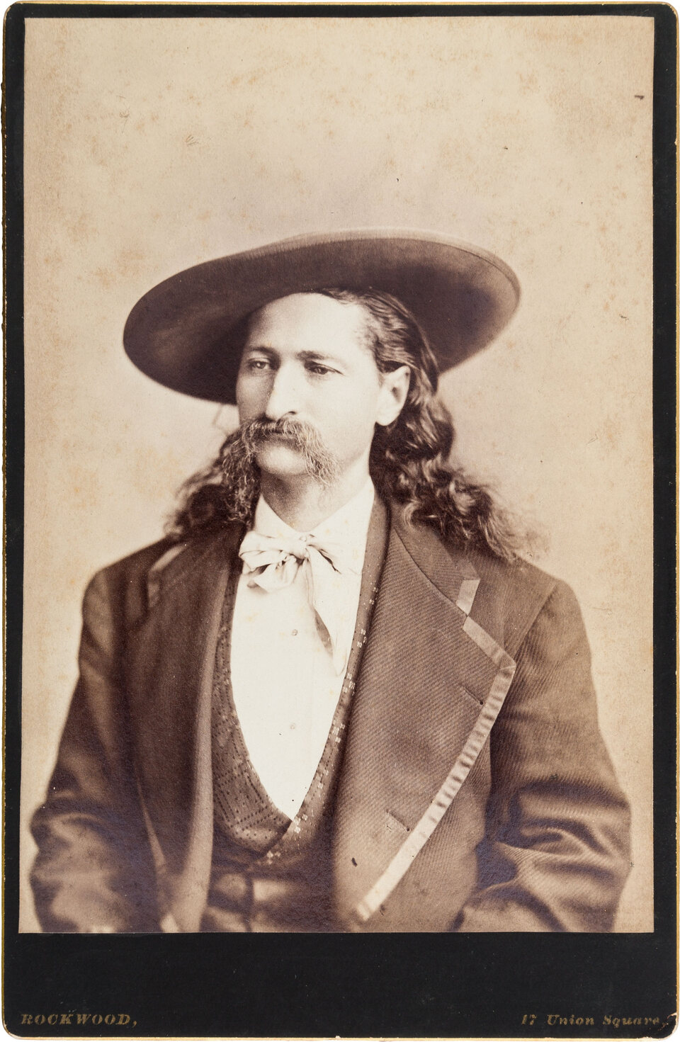 James Butler Wild Bill Hickok in an 1873 cabinet-card portrait by George G. Rockwood